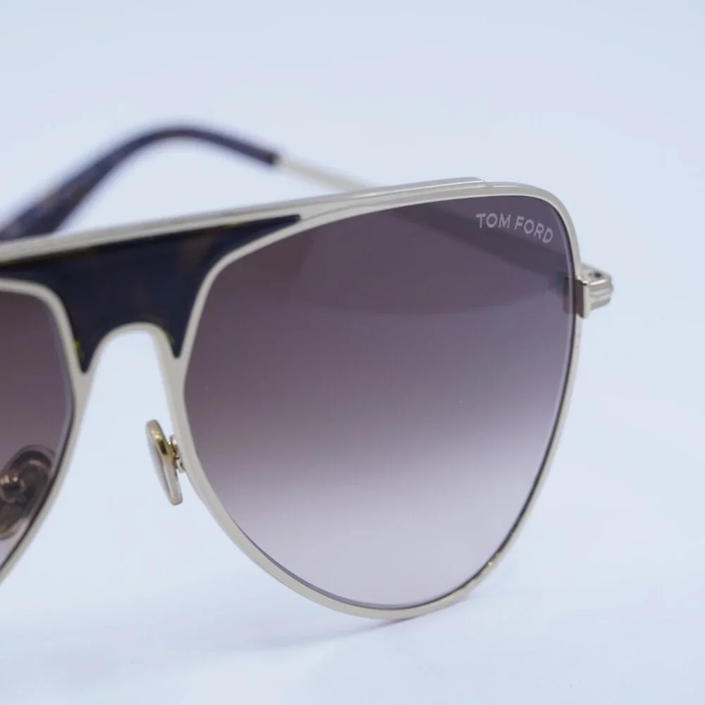 Tom Ford Ethan FT0935 28F Sunglasses Gold Aviator Frame, Brown Lenses